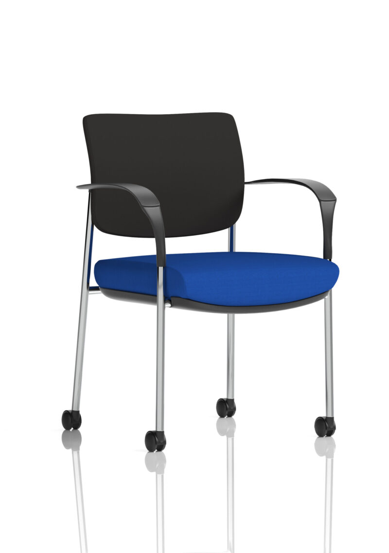 Scout Deluxe Medium Back Visitor Office Chair with Arms with Castors - Image 14