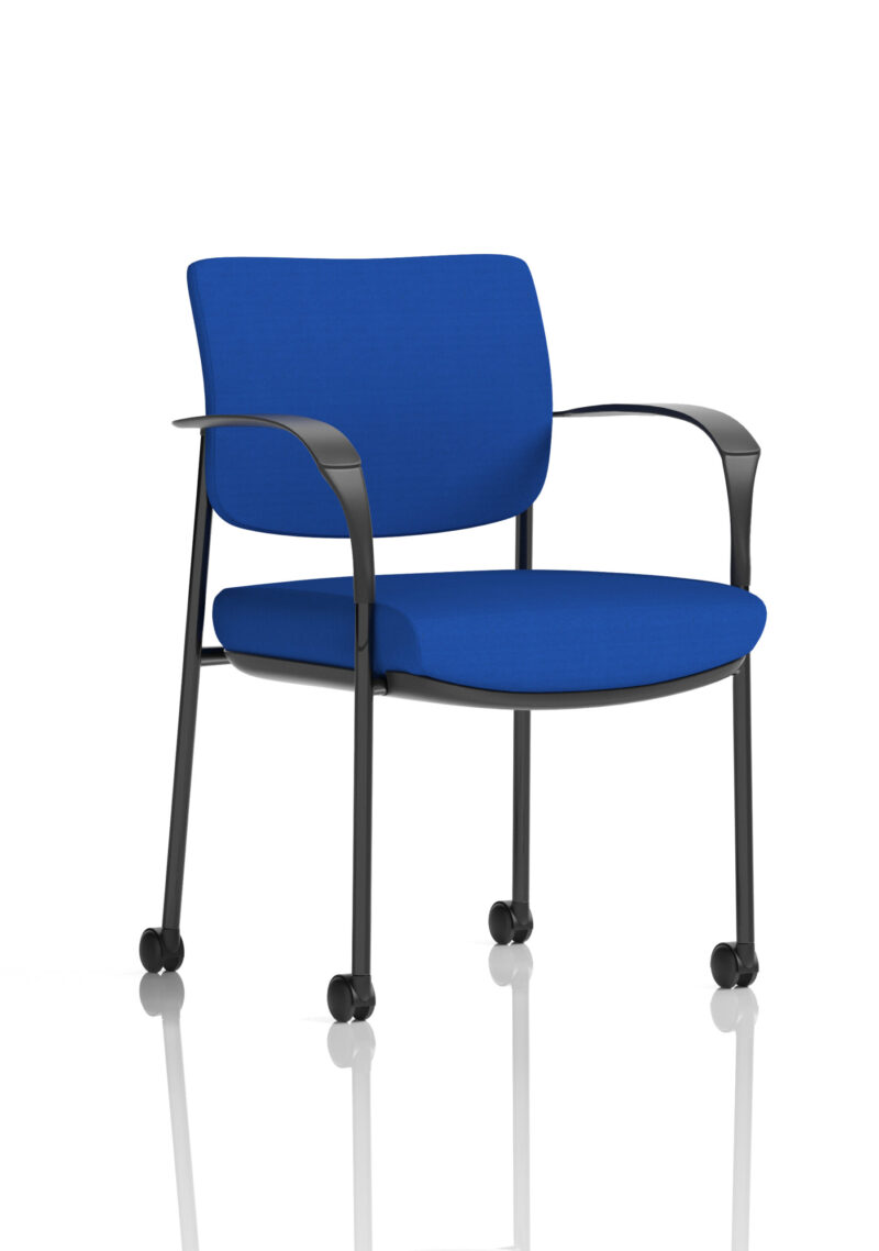 Scout Deluxe Medium Back Visitor Office Chair with Arms with Castors - Image 22