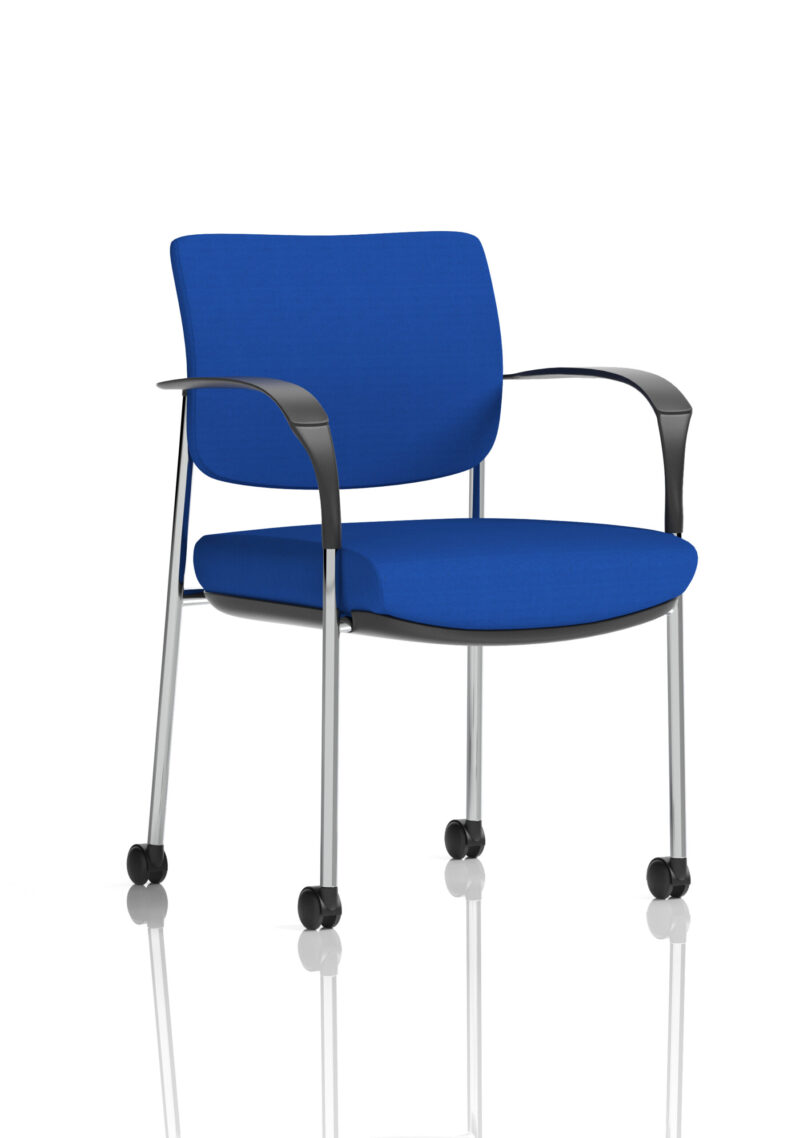 Scout Deluxe Medium Back Visitor Office Chair with Arms with Castors - Image 30