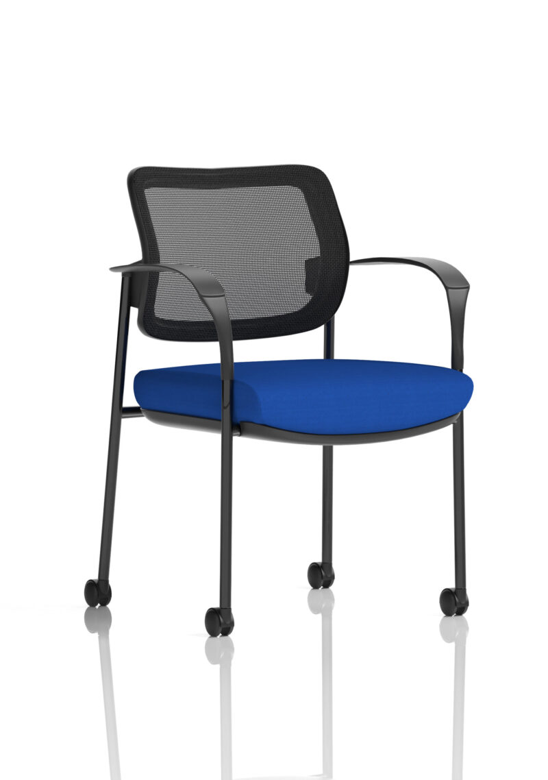 Scout Deluxe Medium Back Visitor Office Chair with Arms with Castors - Image 38