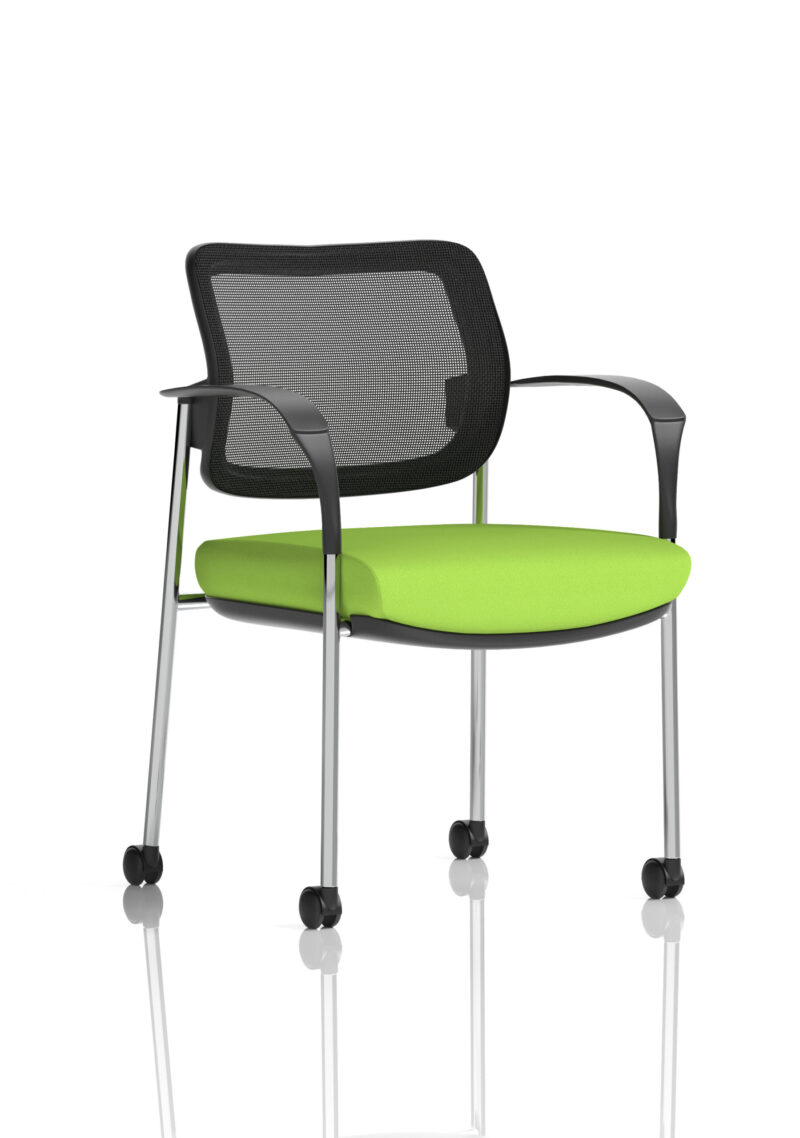 Scout Deluxe Medium Back Visitor Office Chair with Arms with Castors - Image 44