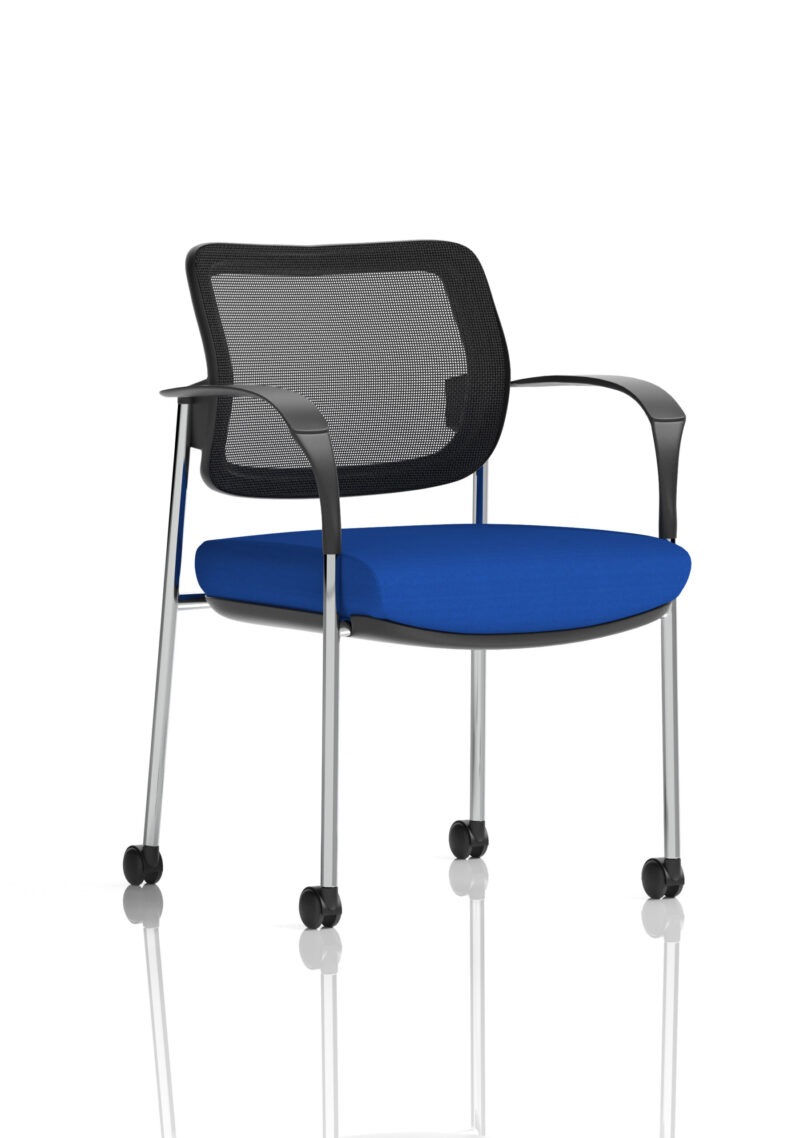 Scout Deluxe Medium Back Visitor Office Chair with Arms with Castors - Image 46