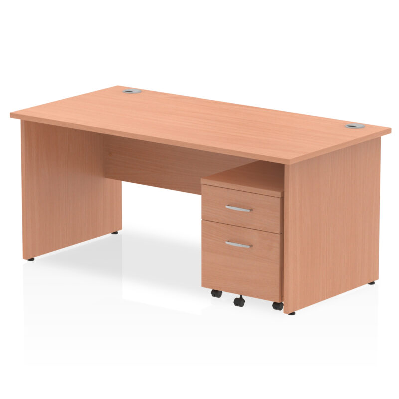 Pace Panel End Straight Desk With Mobile Pedestal - Image 25