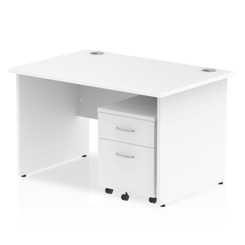 Pace Panel End Straight Desk With Mobile Pedestal - Image 11