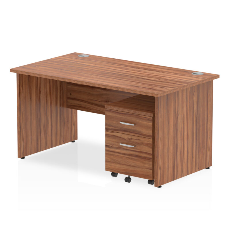 Pace Panel End Straight Desk With Mobile Pedestal - Image 21