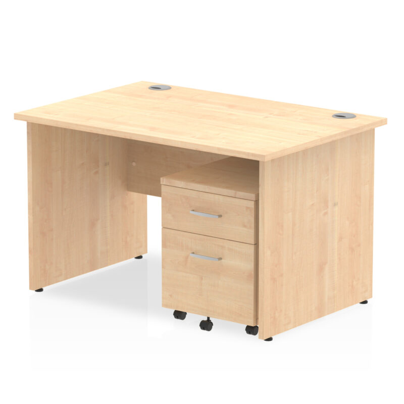 Pace Panel End Straight Desk With Mobile Pedestal - Image 5