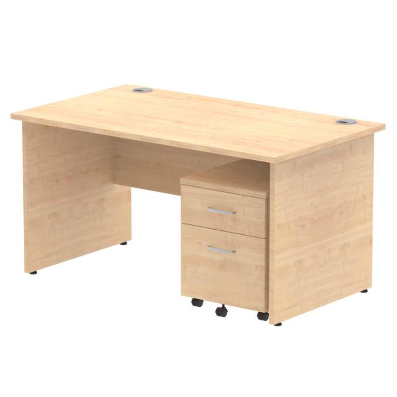 Pace Panel End Straight Desk With Mobile Pedestal - Image 17