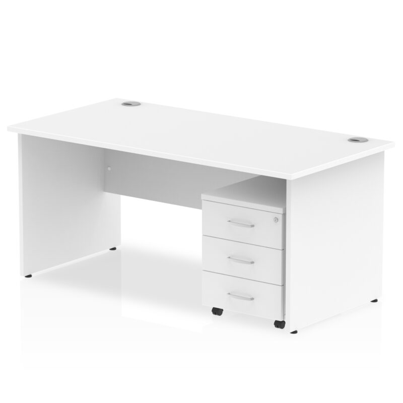 Pace Panel End Straight Desk With Mobile Pedestal - Image 48
