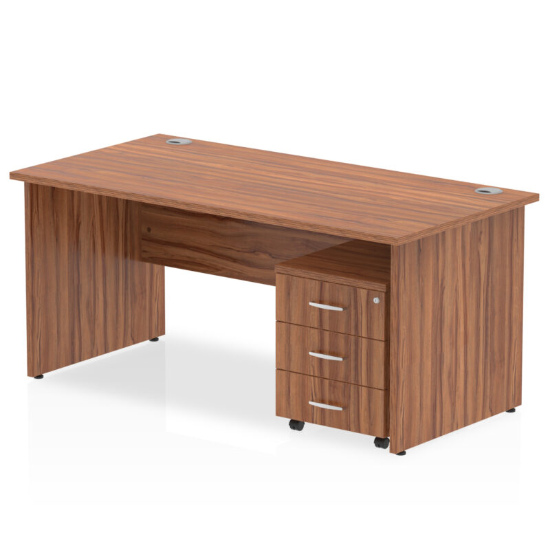 Pace Panel End Straight Desk With Mobile Pedestal - Image 22