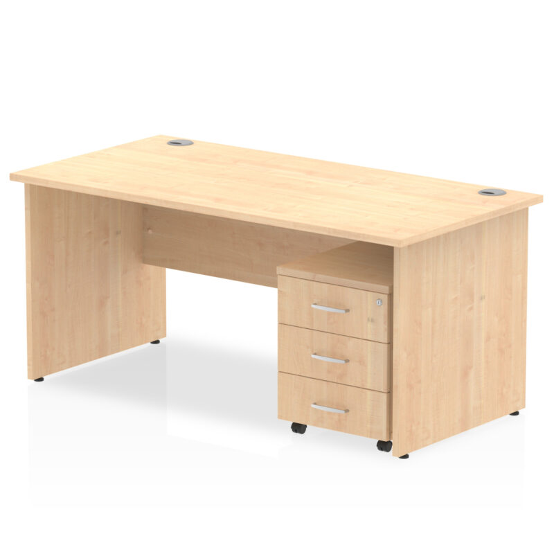 Pace Panel End Straight Desk With Mobile Pedestal - Image 30