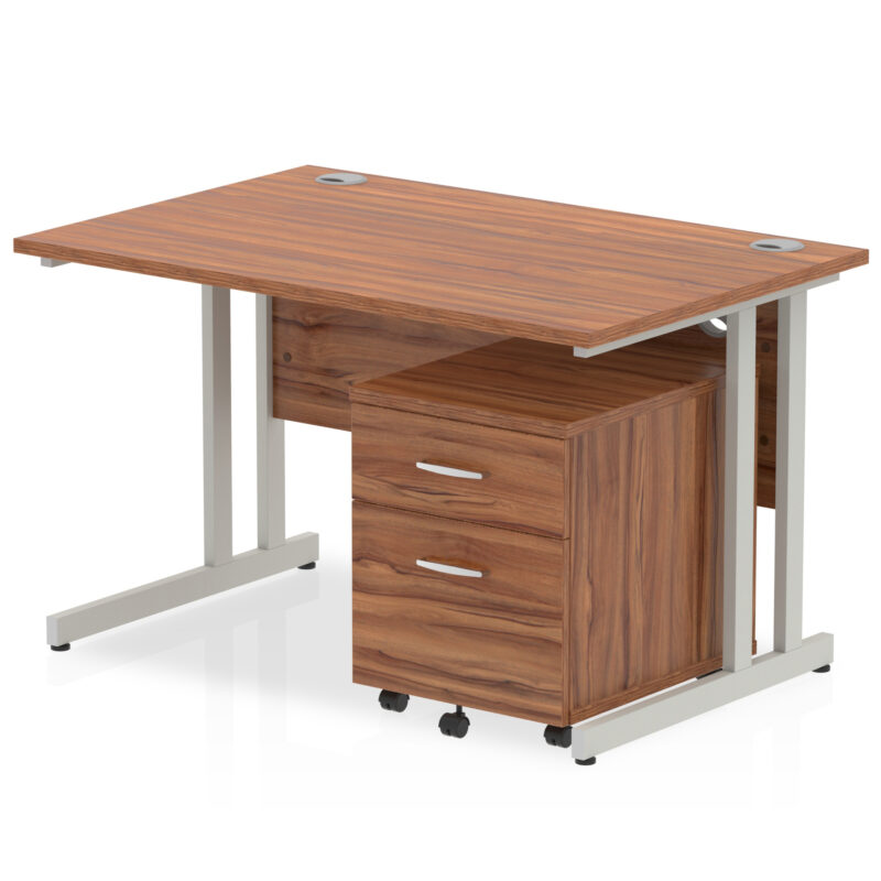 Pace 1200mm Cantilever Straight Desk With Mobile Pedestal - Image 17