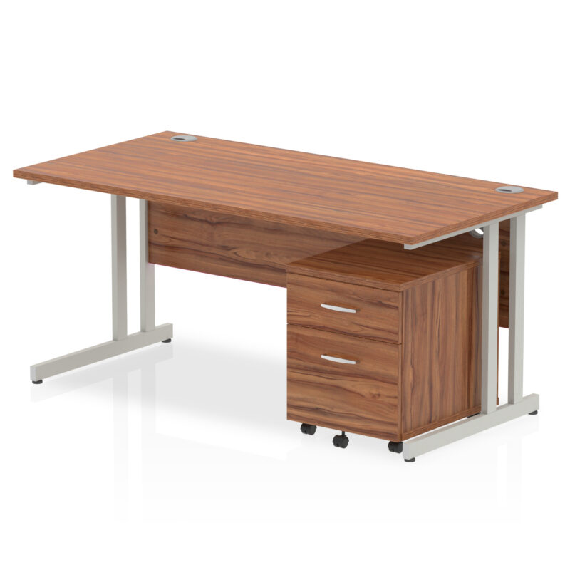 Pace 1600mm Cantilever Straight Desk With Mobile Pedestal - Image 17