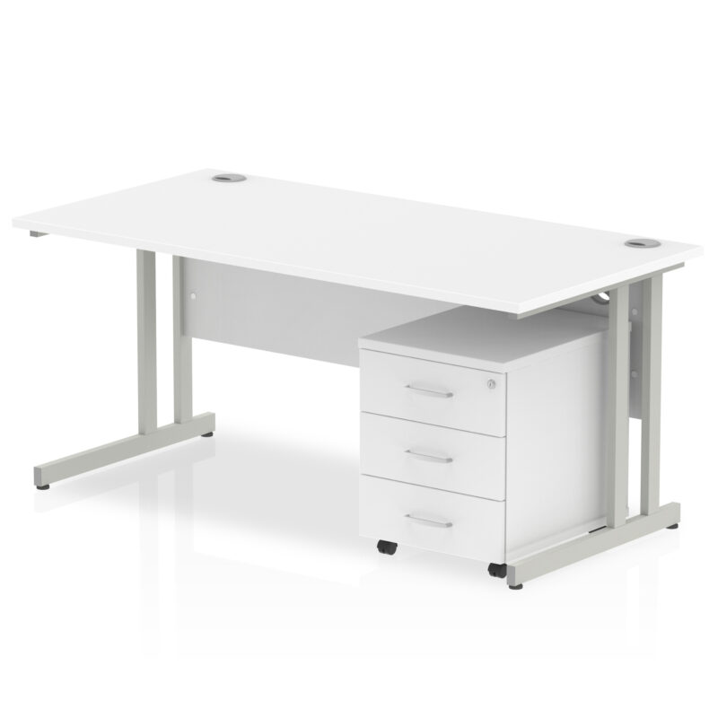 Pace 1800mm Cantilever Straight Desk With Mobile Pedestal - Image 22