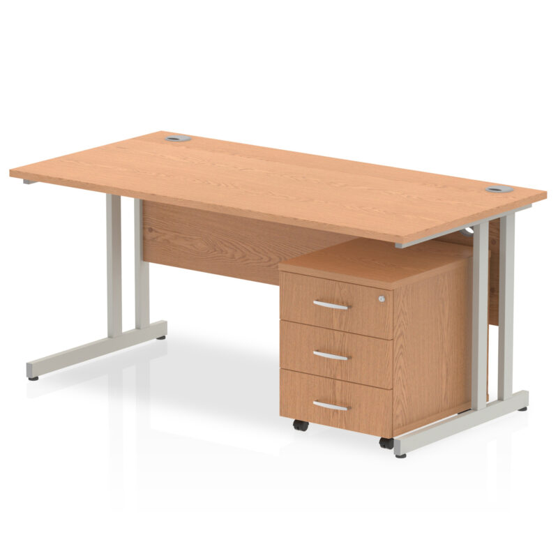 Pace 1800mm Cantilever Straight Desk With Mobile Pedestal - Image 14