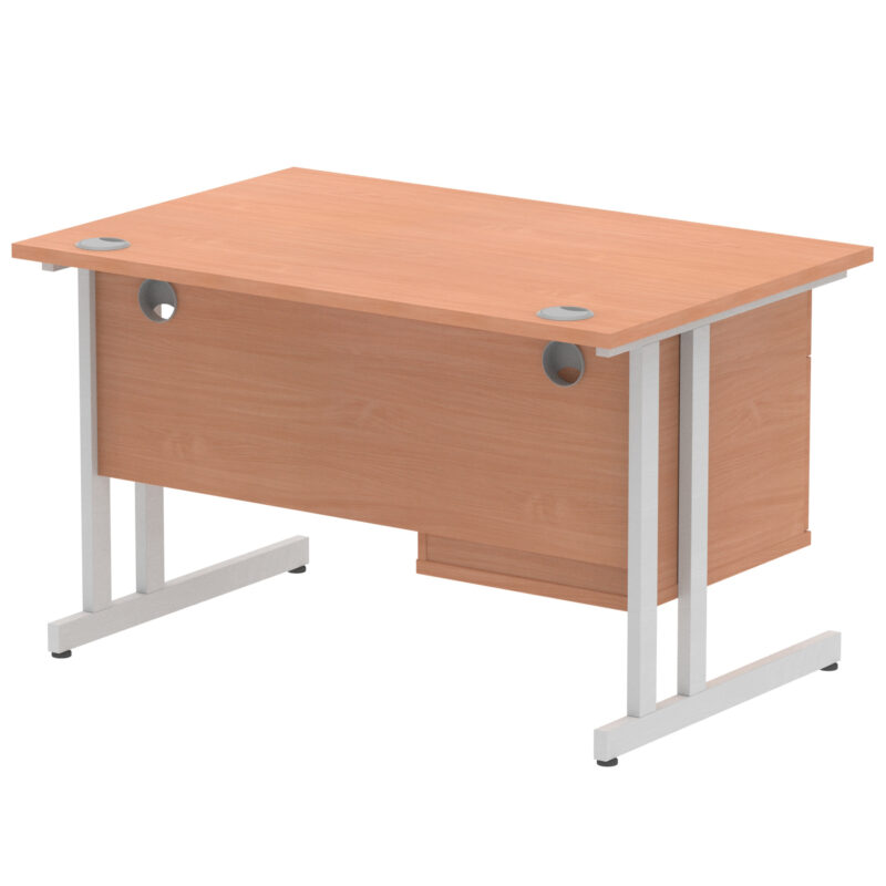 Pace 1200mm Cantilever Straight Desk With Single Fixed Pedestal - Image 64