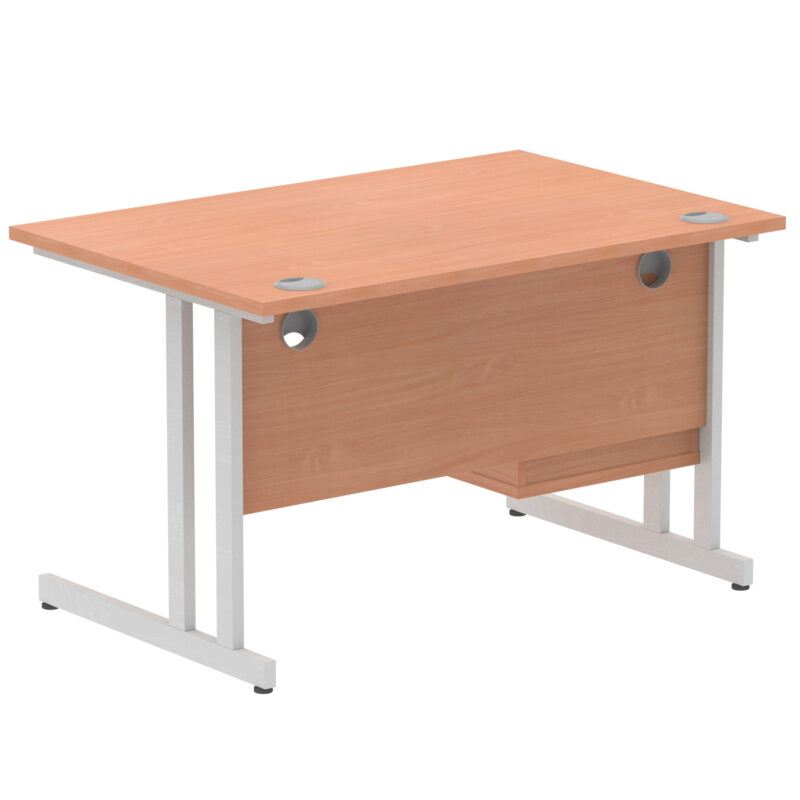 Pace 1200mm Cantilever Straight Desk With Single Fixed Pedestal - Image 66