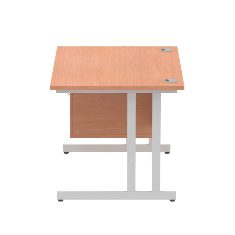 Pace 1200mm Cantilever Straight Desk With Single Fixed Pedestal - Image 67