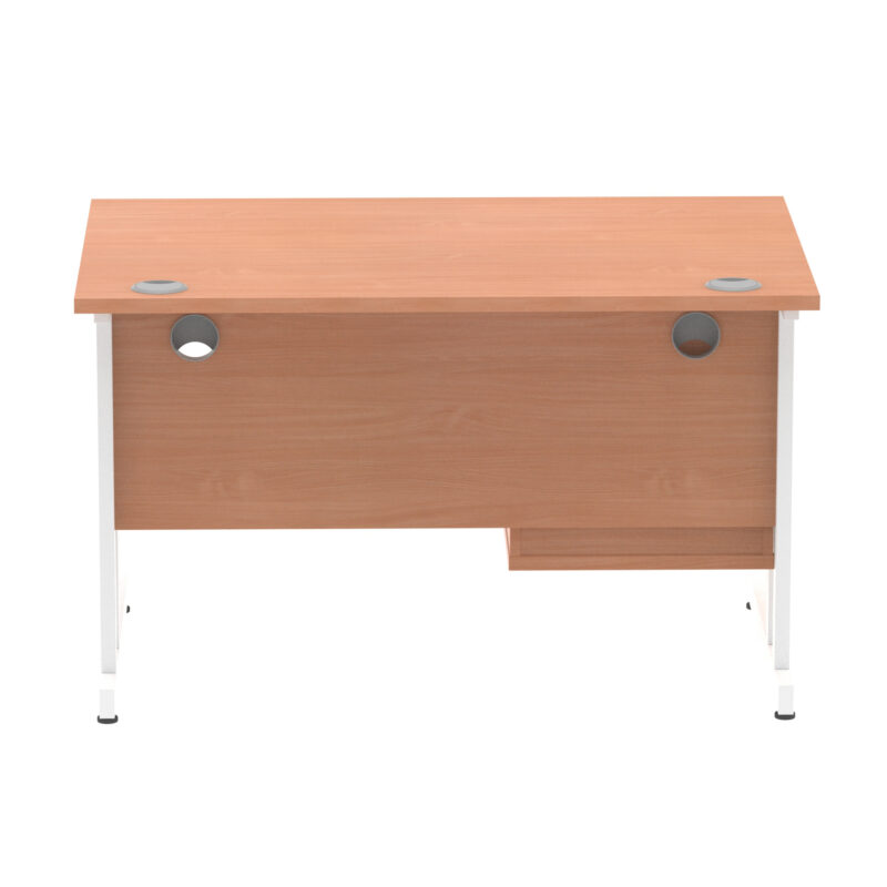 Pace 1200mm Cantilever Straight Desk With Single Fixed Pedestal - Image 6