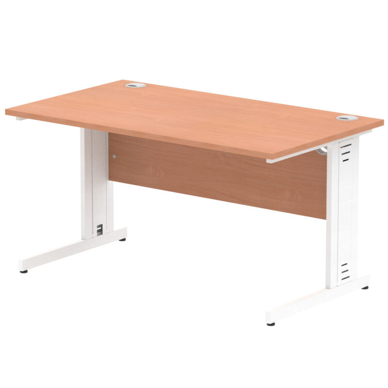 Pace 1400mm Straight Desk Cable Managed Leg - Image 9