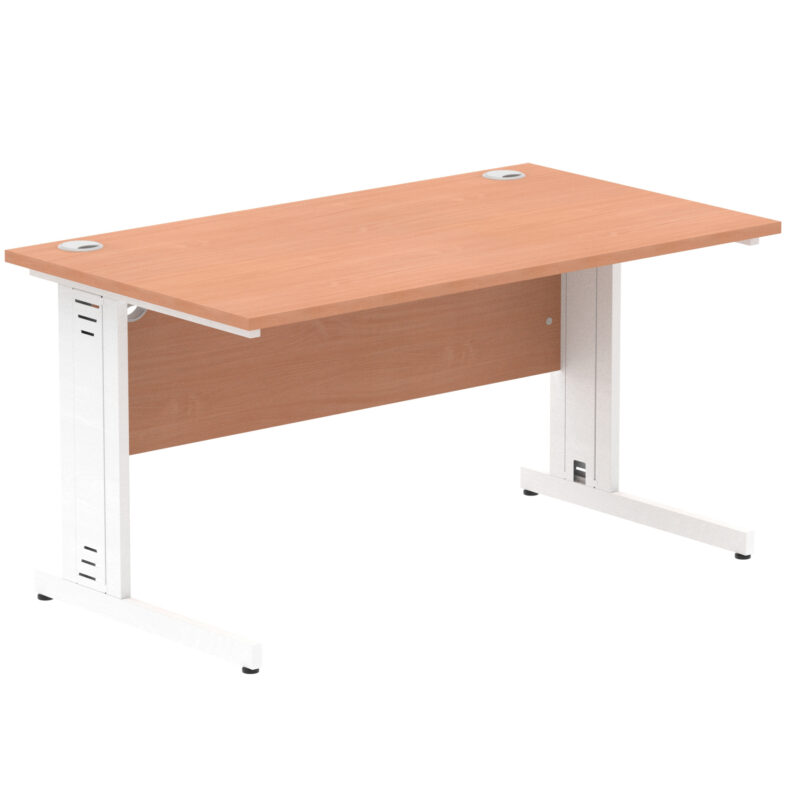 Pace 1400mm Straight Desk Cable Managed Leg - Image 11
