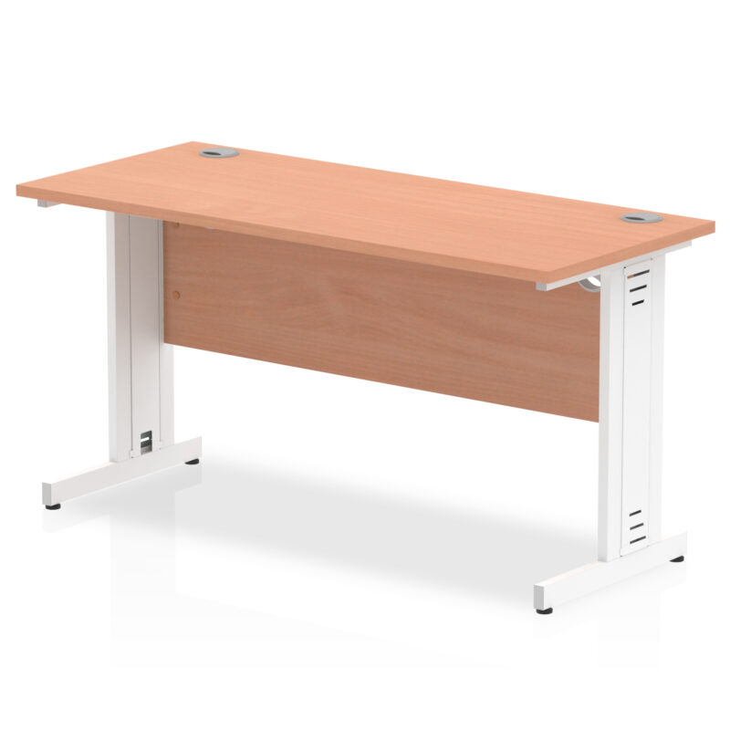 Pace 1400mm Slimline Desk Cable Managed Leg - Image 2