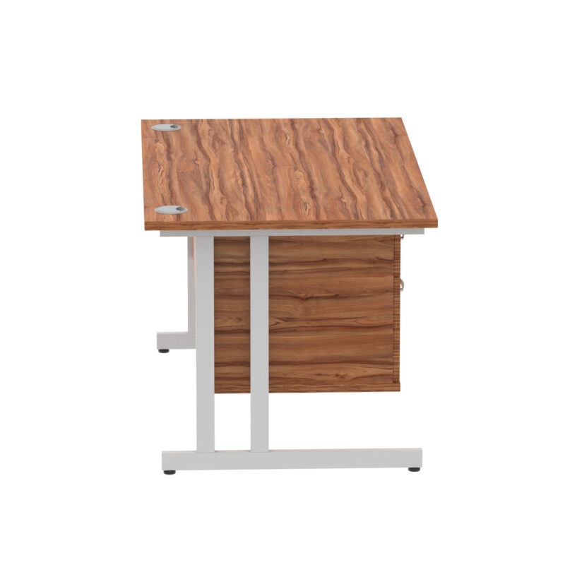 Pace 1400mm Cantilever Straight Desk With Single Fixed Pedestal - Image 102
