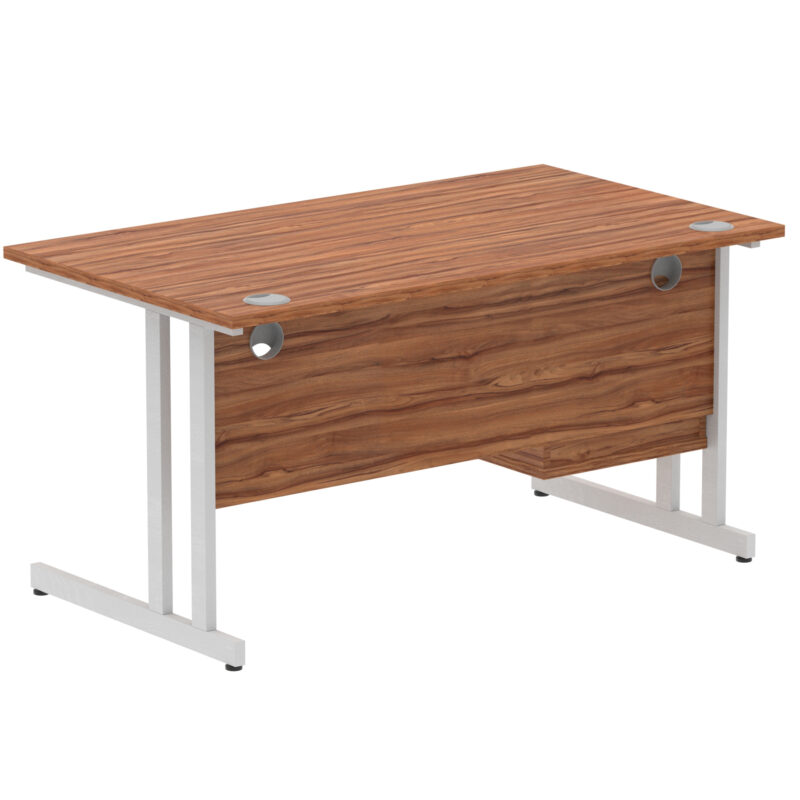 Pace 1400mm Cantilever Straight Desk With Single Fixed Pedestal - Image 105