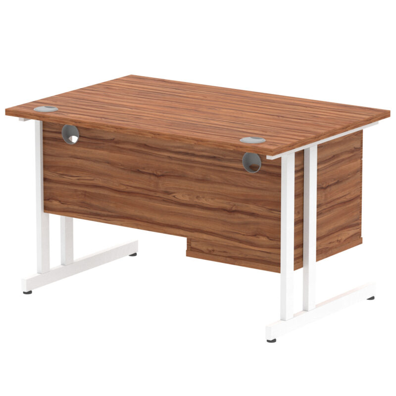 Pace 1200mm Cantilever Straight Desk With Single Fixed Pedestal - Image 44
