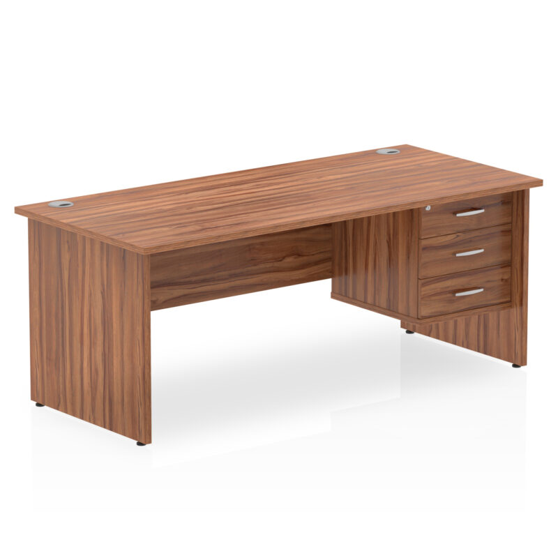 Pace 1800mm Panel End Straigh Desk With Single Fixed Pedestal - Image 24