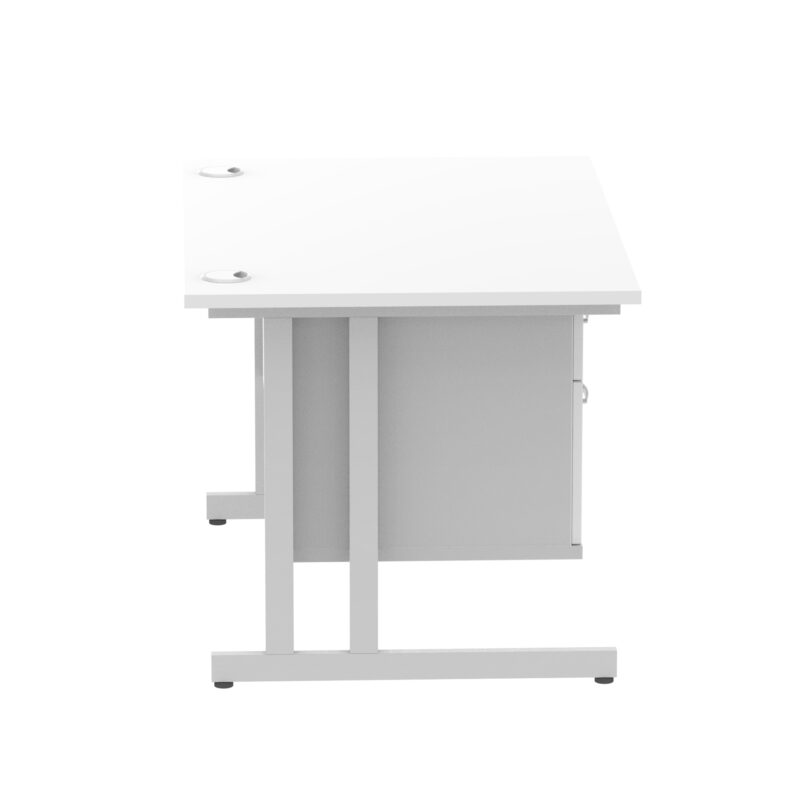 Pace 1200mm Cantilever Straight Desk With Single Fixed Pedestal - Image 112
