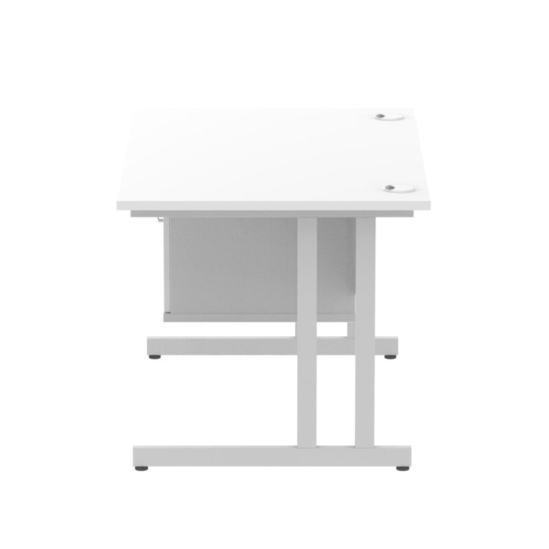 Pace 1200mm Cantilever Straight Desk With Single Fixed Pedestal - Image 116
