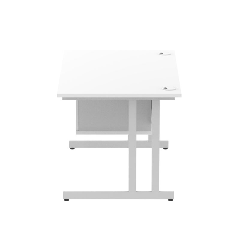 Pace 1400mm Cantilever Straight Desk With Single Fixed Pedestal - Image 116