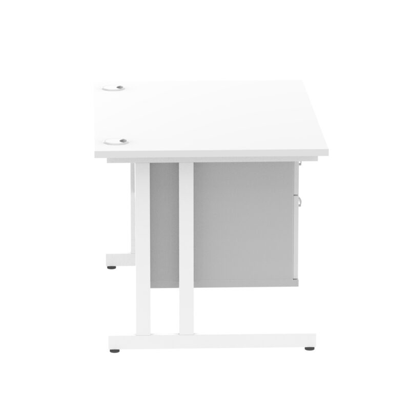 Pace 1200mm Cantilever Straight Desk With Single Fixed Pedestal - Image 53