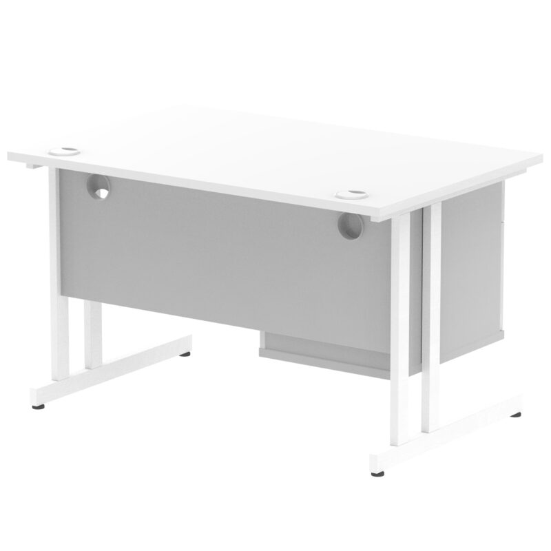 Pace 1200mm Cantilever Straight Desk With Single Fixed Pedestal - Image 54