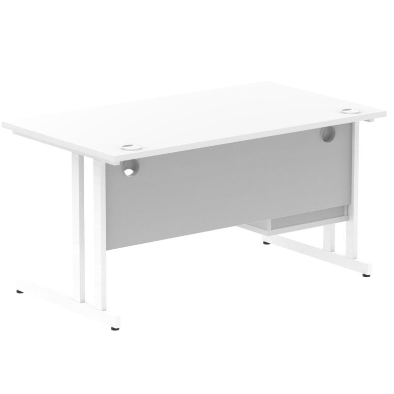 Pace 1400mm Cantilever Straight Desk With Single Fixed Pedestal - Image 56