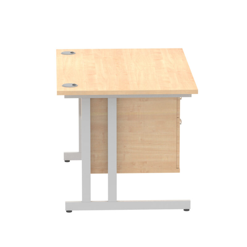 Pace 1200mm Cantilever Straight Desk With Single Fixed Pedestal - Image 82