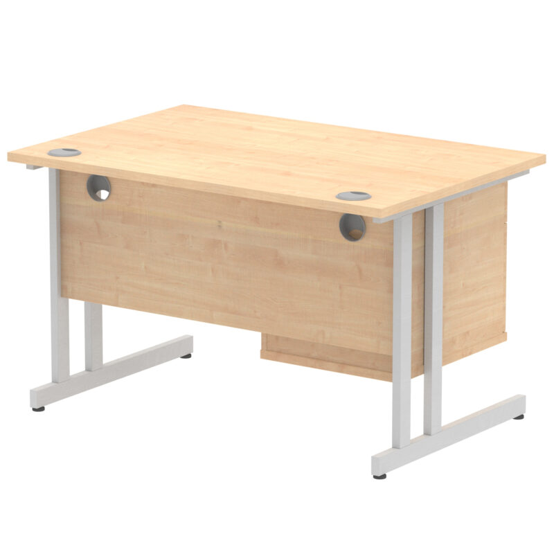 Pace 1200mm Cantilever Straight Desk With Single Fixed Pedestal - Image 83