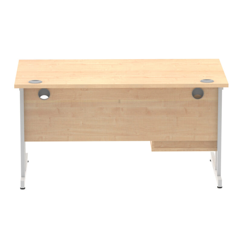 Pace 1400mm Cantilever Straight Desk With Single Fixed Pedestal - Image 84