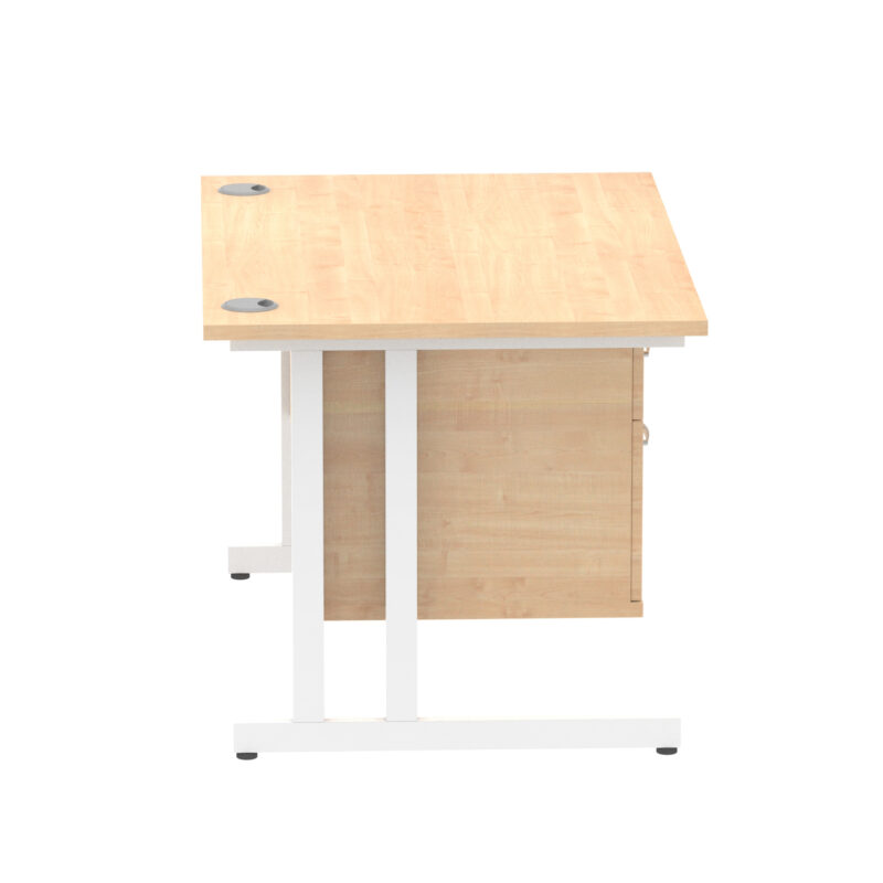 Pace 1200mm Cantilever Straight Desk With Single Fixed Pedestal - Image 23