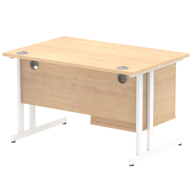 Pace 1200mm Cantilever Straight Desk With Single Fixed Pedestal - Image 24