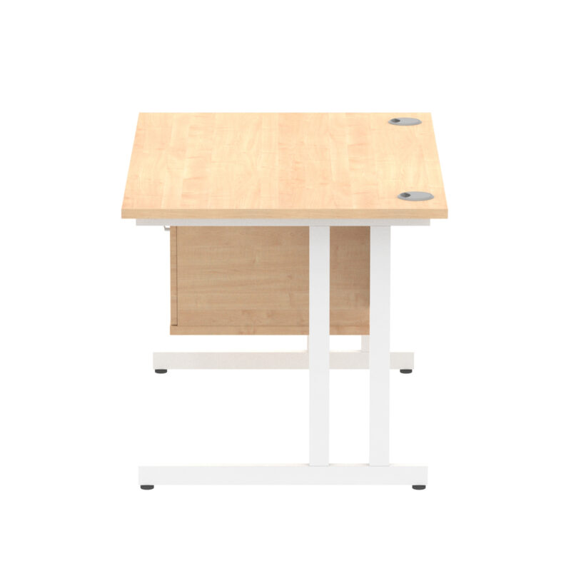 Pace 1200mm Cantilever Straight Desk With Single Fixed Pedestal - Image 27