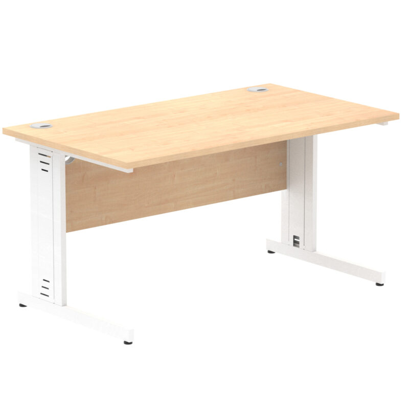 Pace 1400mm Straight Desk Cable Managed Leg - Image 43