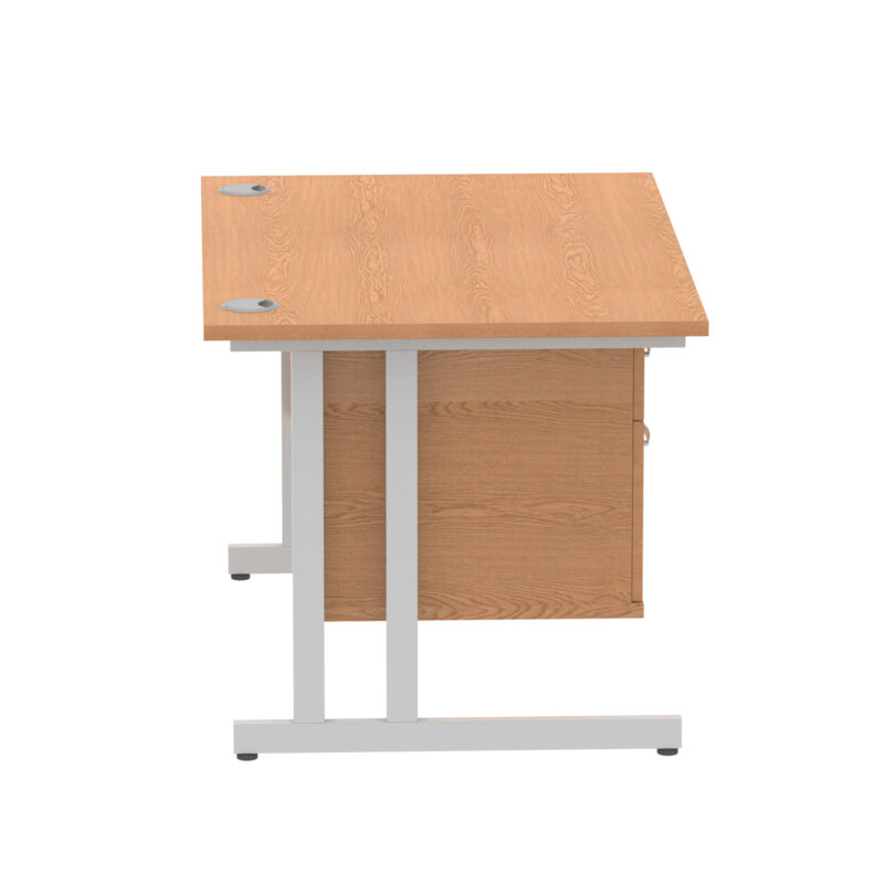 Pace 1200mm Cantilever Straight Desk With Single Fixed Pedestal - Image 92