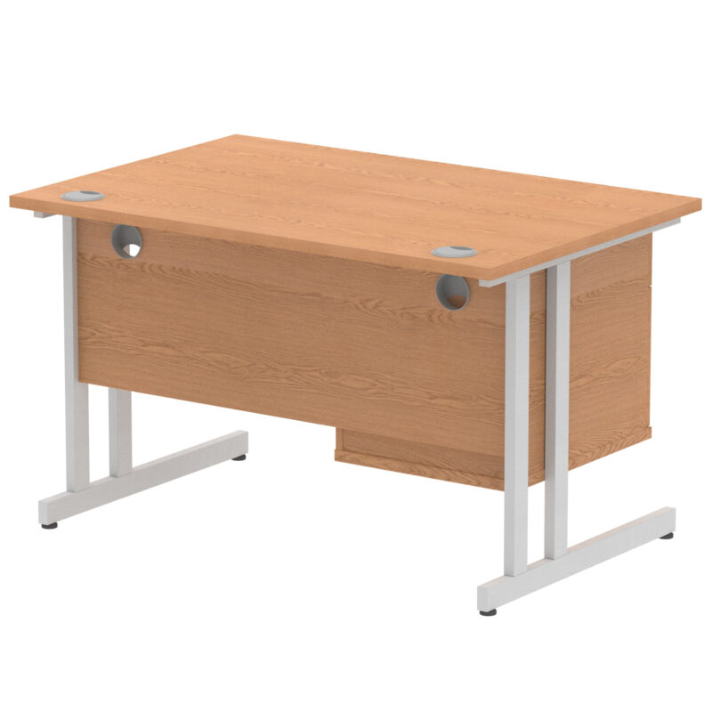 Pace 1200mm Cantilever Straight Desk With Single Fixed Pedestal - Image 93