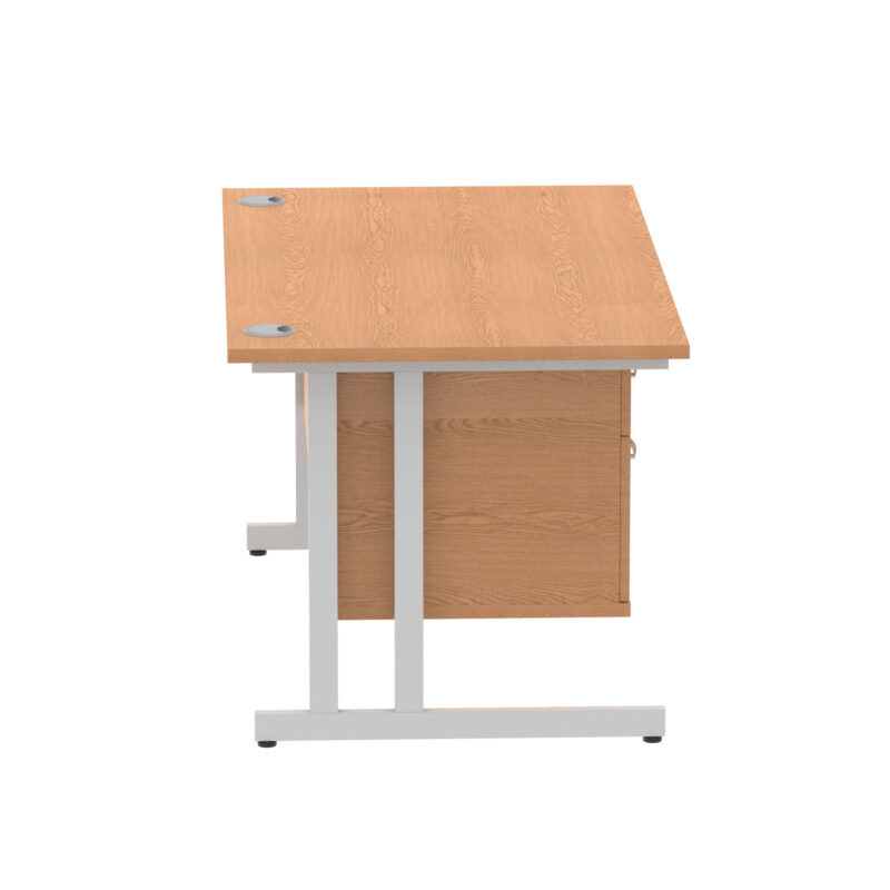 Pace 1400mm Cantilever Straight Desk With Single Fixed Pedestal - Image 92