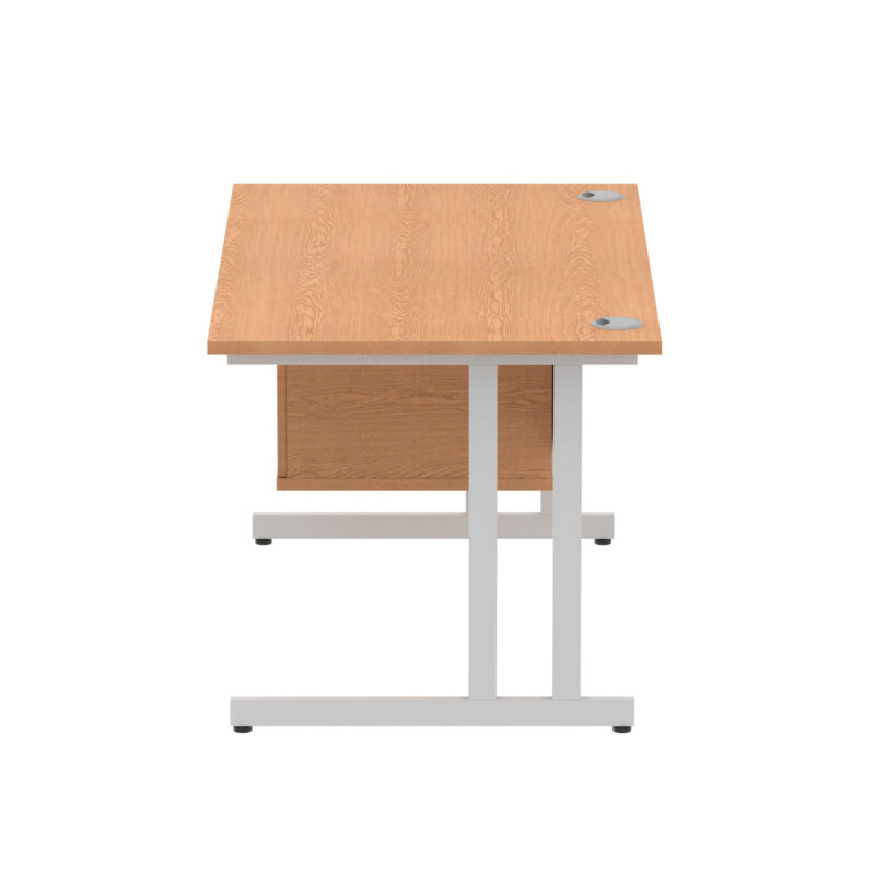 Pace 1400mm Cantilever Straight Desk With Single Fixed Pedestal - Image 96