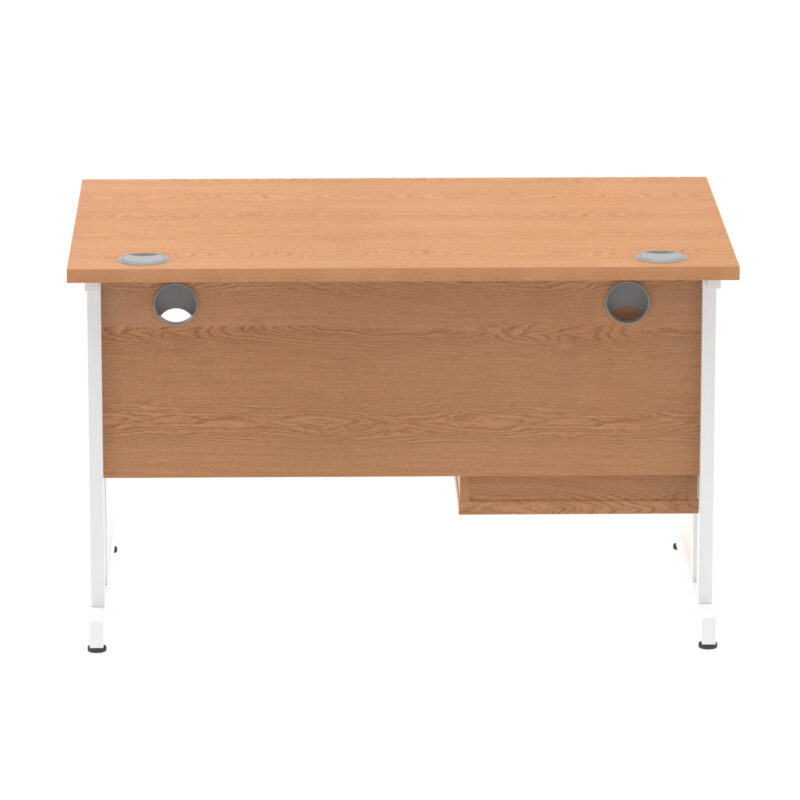 Pace 1200mm Cantilever Straight Desk With Single Fixed Pedestal - Image 35
