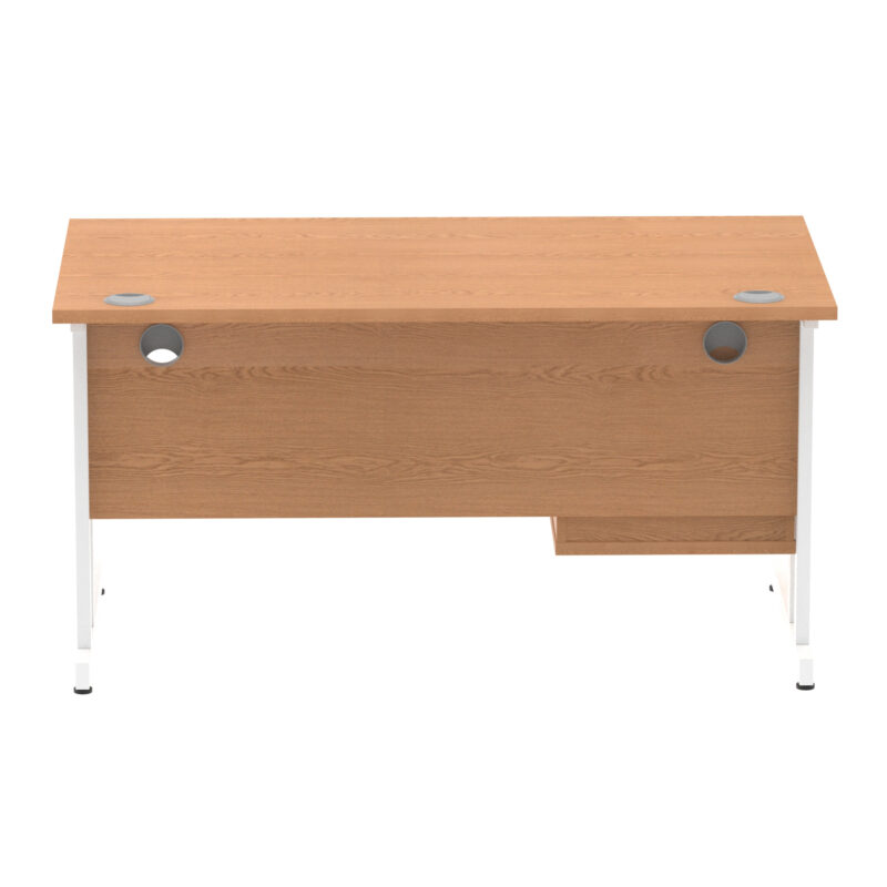 Pace 1400mm Cantilever Straight Desk With Single Fixed Pedestal - Image 35