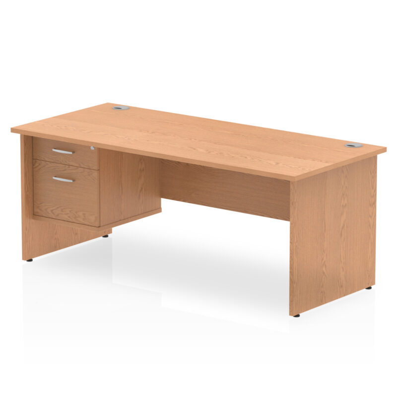 Pace 1800mm Panel End Straigh Desk With Single Fixed Pedestal - Image 15