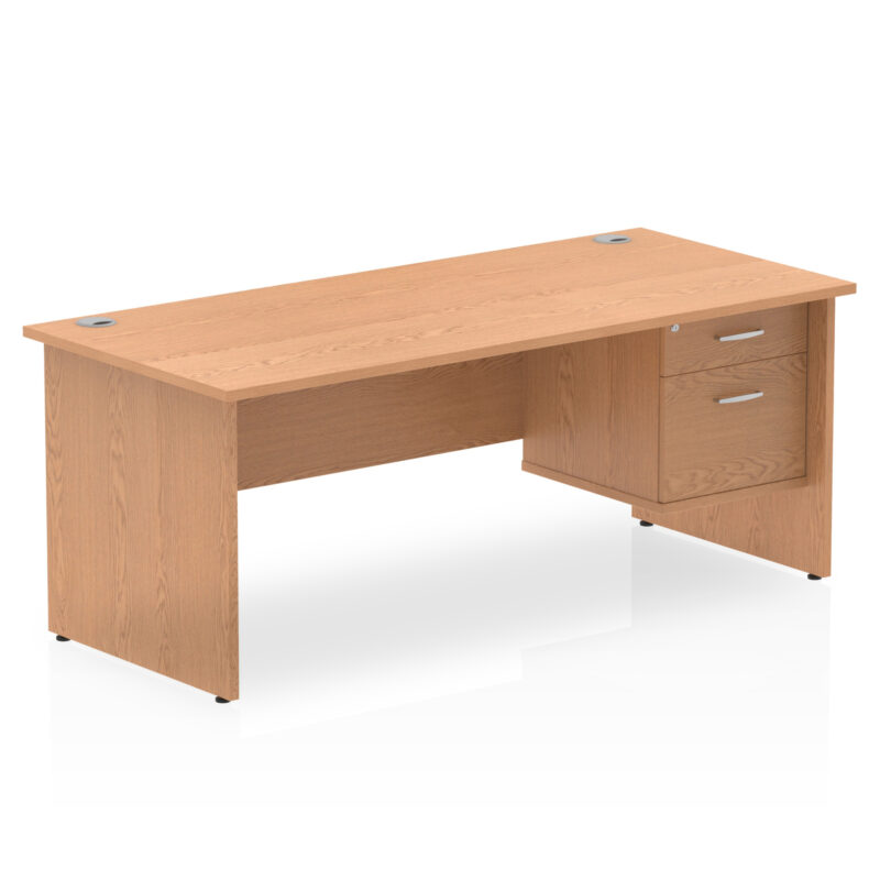 Pace 1800mm Panel End Straigh Desk With Single Fixed Pedestal - Image 16